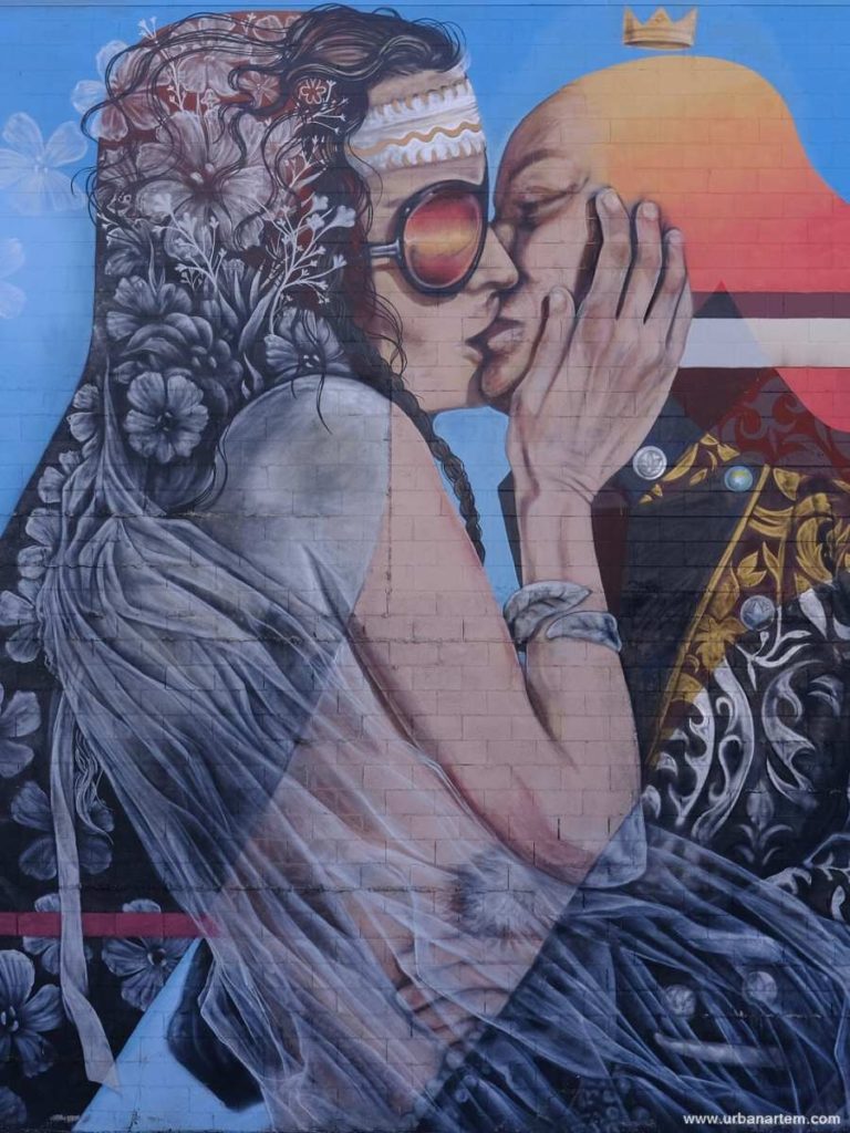 Daydream mural, Playa Art Park - Reno, NV by Joe C Rock