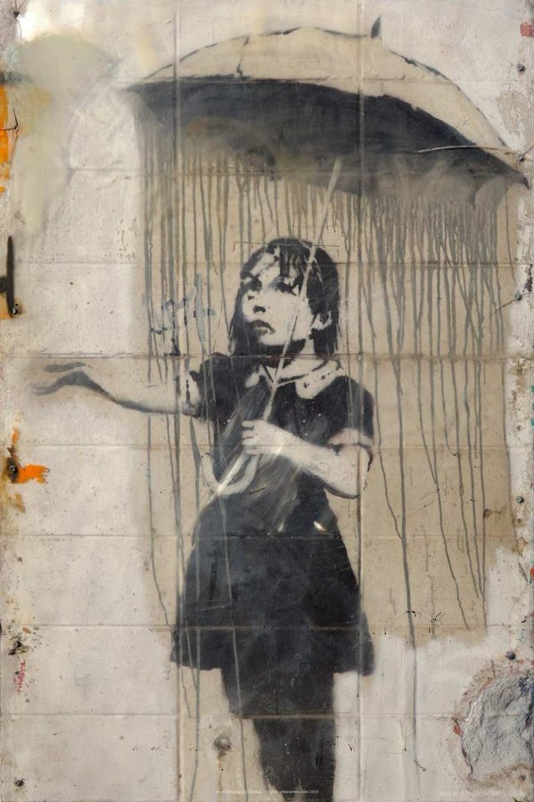 Girl Umbrella-New Orleans by Banksy