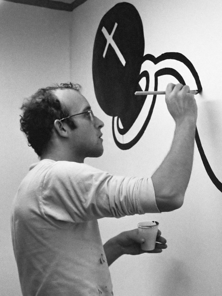 Keith Haring Painting in Amsterdam